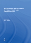International Encyclopedia of Public Policy and Administration Volume 4 - eBook