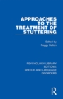 Approaches to the Treatment of Stuttering - eBook
