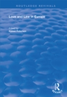 Love and Law in Europe - eBook