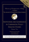 Institutions and Governance in Comparative Policy Analysis Studies : Volume Two - eBook
