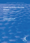 Quantity and Quality in Economic Research : Studies in Applied Business Research: Volume IV - eBook