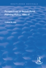 Perspectives on British Rural Planning Policy, 1994-97 - eBook