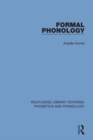 Formal Phonology - eBook