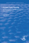 Complex Policy Planning : The Government Strategic Management of the Social Care Market - eBook