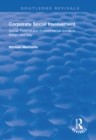 Corporate Social Involvement : Social, Political and Environmental Issues in Britain and Italy - eBook