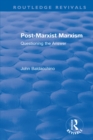 Post-Marxist Marxism : Questioning the Answer - eBook