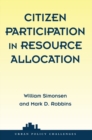 Citizen Participation In Resource Allocation - eBook