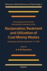 Reclamation, Treatment and Utilization of Coal Mining Wastes - eBook
