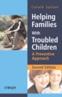 Helping Families with Troubled Children : A Preventive Approach - Book