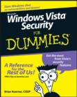 Windows Vista Security For Dummies - Book