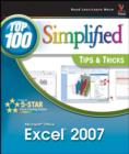 Microsoft Office Excel 2007 : Top 100 Simplified Tips and Tricks - Book