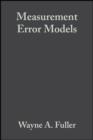 Measurement Error Models - eBook