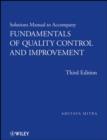 Fundamentals of Quality Control and Improvement, Solutions Manual - eBook