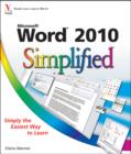 Word 2010 Simplified - Book