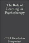 The Role of Learning in Psychotherapy - eBook