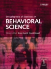 Encyclopedia of Statistics in Behavioral Science - Book