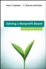 Joining a Nonprofit Board : What You Need to Know - Book