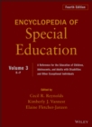Encyclopedia of Special Education, Volume 3 : A Reference for the Education of Children, Adolescents, and Adults Disabilities and Other Exceptional Individuals - Book