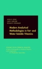 Modern Analytical Methodologies in Fat- and Water-Soluble Vitamins - Book