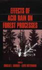 Effects of Acid Rain on Forest Processes - Book