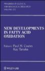 New Developments in Fatty Acid Oxidation - Book