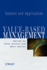 Value-based Management : Context and Application - Book