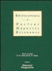 Encyclopedia of Nuclear Magnetic Resonance, Volume 1 : Historical Perspectives - Book