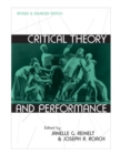 Critical Theory and Performance - Book