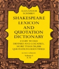 Shakespeare Lexicon and Quotation Dictionary, Vol. 1 - eBook