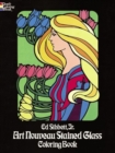 Art Nouveau Stained Glass Coloring Book - Book