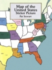 Map of the United States Sticker Picture - Book