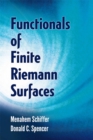 Functionals of Finite Riemann Surfaces - Book