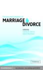 Law and Economics of Marriage and Divorce - eBook