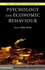 The Cambridge Handbook of Psychology and Economic Behaviour - eBook