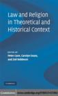 Law and Religion in Theoretical and Historical Context - eBook