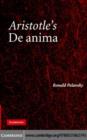 Aristotle's De Anima : A Critical Commentary - eBook