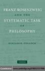 Franz Rosenzweig and the Systematic Task of Philosophy - eBook