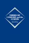Formulaic Language and the Lexicon - eBook