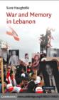 War and Memory in Lebanon - eBook