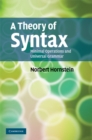 Theory of Syntax : Minimal Operations and Universal Grammar - eBook