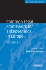 Common Legal Framework for Takeover Bids in Europe: Volume 2 - eBook