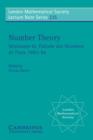 Number Theory : Seminaire de theorie des nombres de Paris 1993-94 - eBook