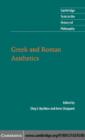 Greek and Roman Aesthetics - eBook