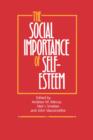The Social Importance of Self-Esteem - Book