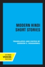 Modern Hindi Short Stories - Book
