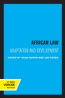 African Law : Adaptation and Development - Book