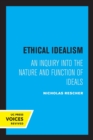 Ethical Idealism - Book