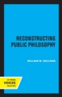 Reconstructing Public Philosophy - Book