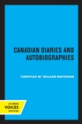 Canadian Diaries and Autobiographies - Book