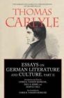 Essays on German Literature and Culture, Part II - Book